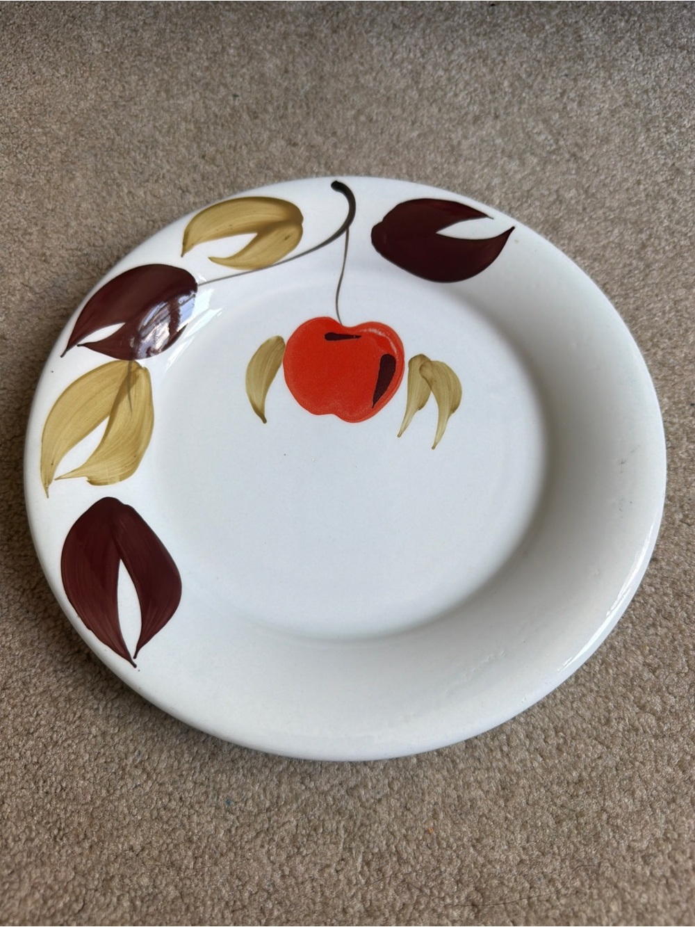 Vintage Italian Ceramic Dinner Plate 10" Hand Painted